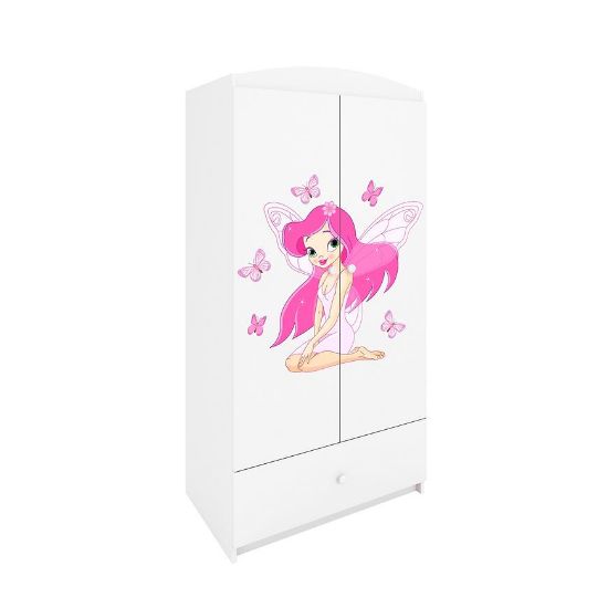 Drabužių spinta Babydreams White - Fairy 2 paveikslėlis