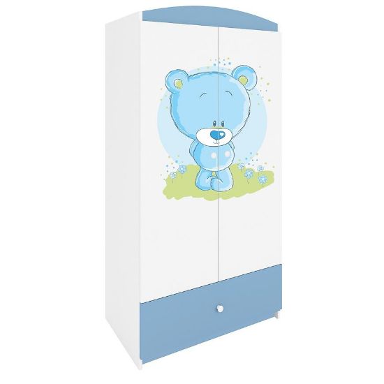 Drabužių spinta Babydreams Blue - Mėlynas meškiukas paveikslėlis