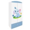 Drabužių spinta Babydreams Blue - Elephant paveikslėlis