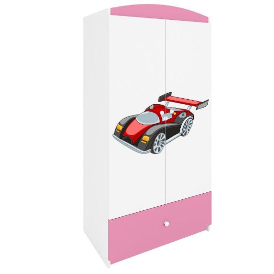 Babydreams drabužių spinta Pink - Auto paveikslėlis