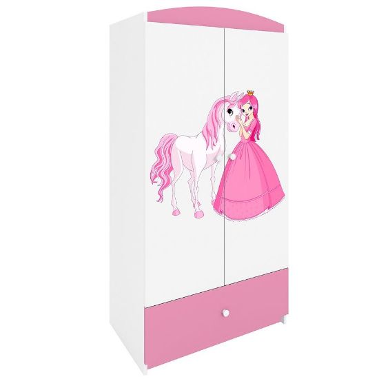 Drabužių spinta Babydreams Pink - Princess 2 paveikslėlis