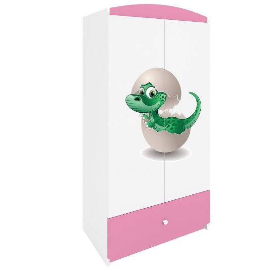 Babydreams drabužių spinta Pink - Dino paveikslėlis