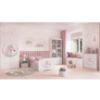 Vaikiška lova su čiužiniu ir stalčiumi Babydreams balta 70x140 Konik paveikslėlis