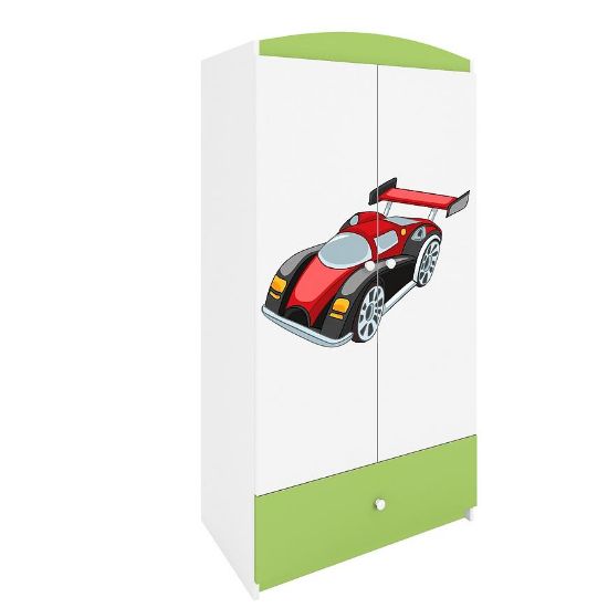 Babydreams Žalioji drabužių spinta - Auto paveikslėlis