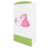 Drabužių spinta Babydreams Green - Princess 2 paveikslėlis