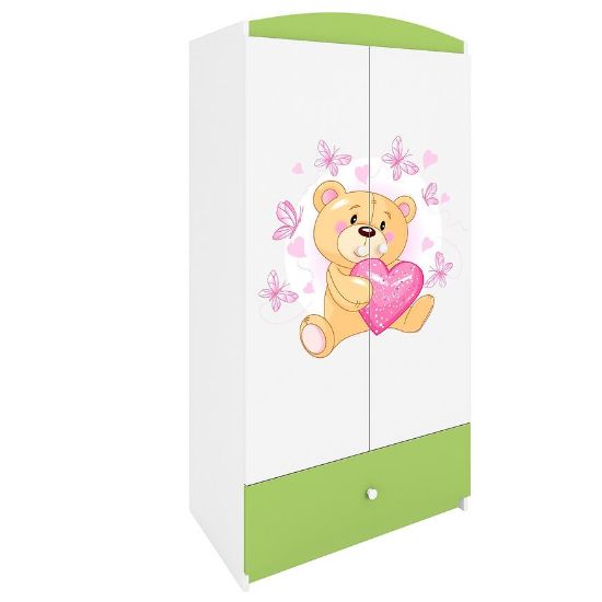 Babydreams drabužių spinta Žalia - Teddy Bear Butterfly paveikslėlis
