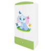 Drabužių spinta Babydreams Green - Elephant paveikslėlis