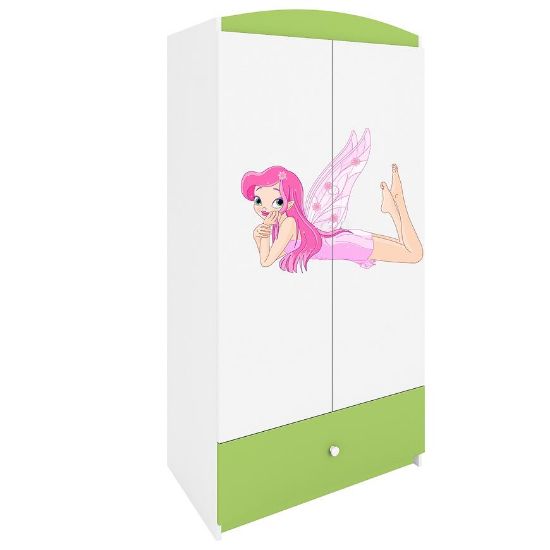 Drabužių spinta Babydreams Green - Fairy 2 paveikslėlis