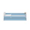 Vaikiška lova su čiužiniu ir stalčiumi Babydreams Blue 70x140 sunkvežimis paveikslėlis