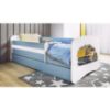 Vaikiška lova su čiužiniu ir stalčiumi Babydreams Blue 70x140 sunkvežimis paveikslėlis