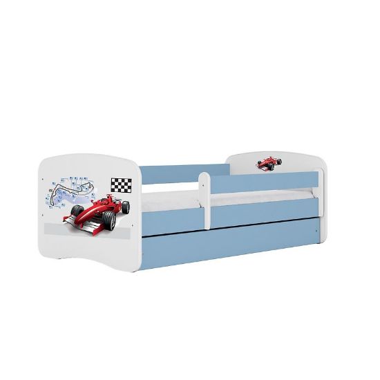 Vaikiška lova su čiužiniu ir stalčiumi Babydreams Blue 70x140 Formula paveikslėlis