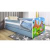 Vaikiška lova su čiužiniu ir stalčiumi Babydreams Blue 70x140 Safari paveikslėlis