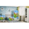 Vaikiška lova su čiužiniu ir stalčiumi Babydreams Blue 70x140 Safari paveikslėlis