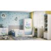 Vaikiška lova su čiužiniu ir stalčiumi Babydreams Blue 70x140 Elephant paveikslėlis