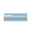 Vaikiška lova su čiužiniu ir stalčiumi Babydreams Blue 80x160 Vienaragis paveikslėlis