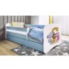 Vaikiška lova su čiužiniu ir stalčiumi Babydreams Blue 80x160 Zoo paveikslėlis