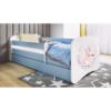 Vaikiška lova su čiužiniu ir stalčiumi Babydreams Blue 80x180 Konik paveikslėlis