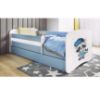 Vaikiška lova su čiužiniu ir stalčiumi Babydreams Blue 80x180 Raccoon paveikslėlis