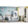 Vaikiška lova su čiužiniu ir stalčiumi Babydreams Blue 80x180 Raccoon paveikslėlis