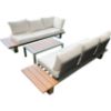 Kavos kampinė sofa su staliuku paveikslėlis