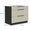 Virtuvės spintelė Arona cashmere 80d 3s bb paveikslėlis