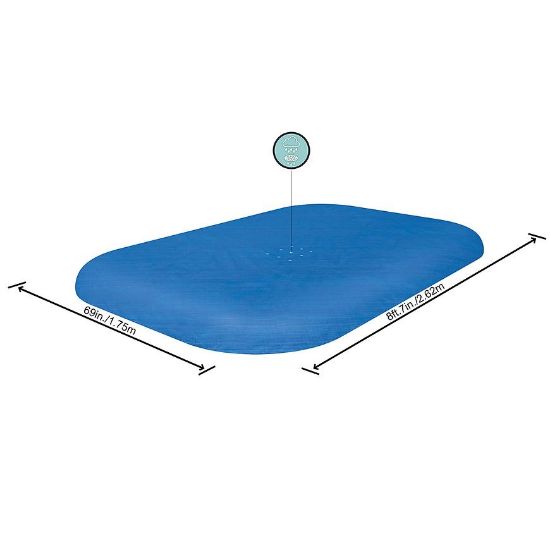 Stačiakampio formos baseino dangtis 2,62x1,75 m 58319 paveikslėlis