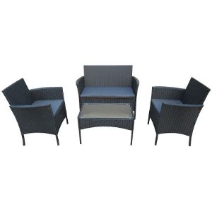 Paveikslėlis Technorotang komplektas 2+1+1 juodas 160044