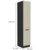 Virtuvės spintelė Arona cashmere 40dk-210 2f paveikslėlis