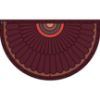 Kilimėlis Moon KR-602-1 45x75 cm kaštoninės spalvos ventiliatorius paveikslėlis