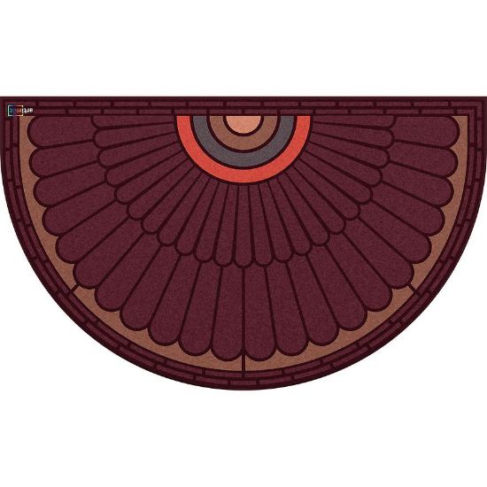 Kilimėlis Moon KR-602-1 45x75 cm kaštoninės spalvos ventiliatorius paveikslėlis