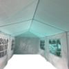 Sodo paviljonas 3x9x2,7 m baltas paveikslėlis