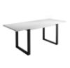 Sulankstomas stalas St-42 150/198x85cm baltas paveikslėlis