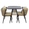 Sodo baldų komplektas Corfu beige 2+1 paveikslėlis