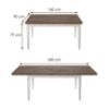 Sulankstomas stalas Roz 160/240x90cm Evora 92 Abisko uosis - ąžuolas lefkas paveikslėlis