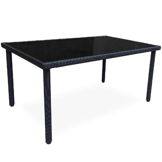 Technorattan stalas Dandy 150x90 juodas paveikslėlis