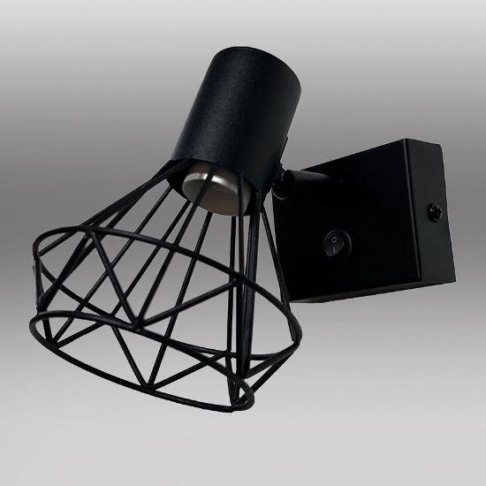 PRETO lempa 6973 E14 juoda K1 paveikslėlis