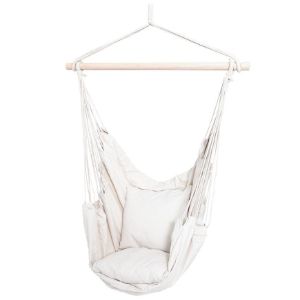 Rodyti išsamią informaciją apie Sodo hamakas Braziliškas krėslas baltas Sodo hamakas Braziliškas krėslas baltas paveikslėlis