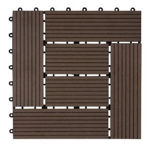 Paveikslėlis Terasos platforma wpc tamsiai ruda 30x30 Paveikslėlis Terasos platforma wpc tamsiai ruda 30x30