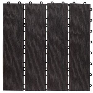 Paveikslėlis Terasos platforma wpc tamsiai ruda - struktūra 30x30 Paveikslėlis Terasos platforma wpc tamsiai ruda - struktūra 30x30