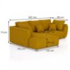 Kampinė sofa Bono 1 Riviera 41 paveikslėlis