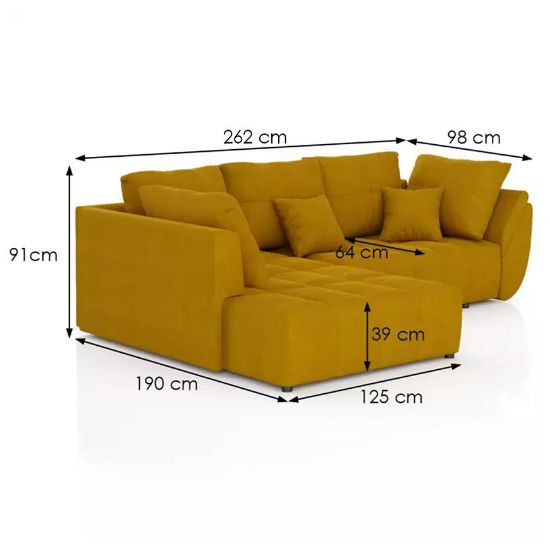 Kampinė sofa Bono 1 Riviera 41 paveikslėlis