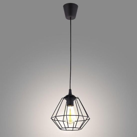 Deimantinė juoda lempa 4293 20cm Lw1 paveikslėlis