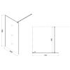 Ścianka WALK-IN Soft 100x195 profil chrom paveikslėlis