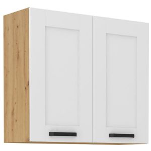 Virtuvės spintelė LUNA balta matinė/artisan 80g-72 2f paveikslėlis