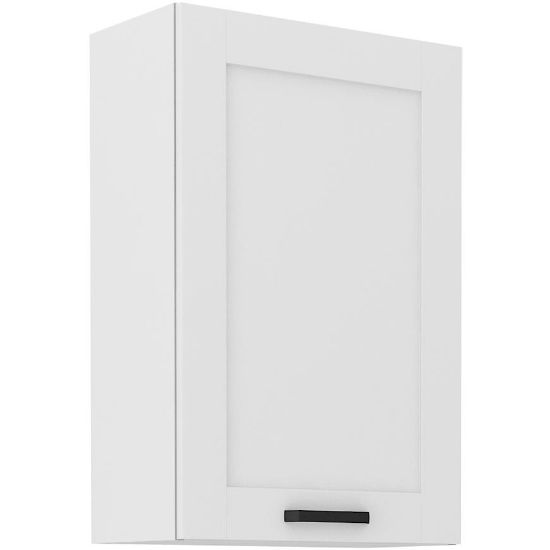 Virtuvinė spintelė LUNA balta matinė/balta 60g-90 1f paveikslėlis