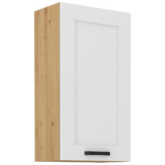 Virtuvės spintelė LUNA balta matinė/artisan 50g-90 1f paveikslėlis