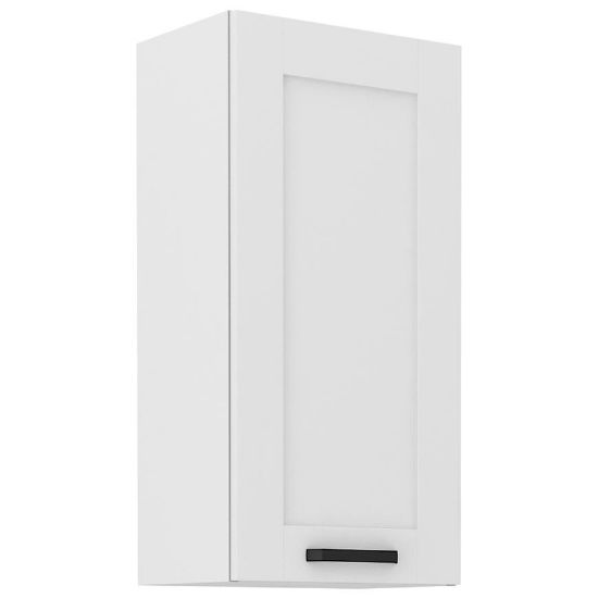 Virtuvinė spintelė LUNA balta matinė/balta 45g-90 1f paveikslėlis