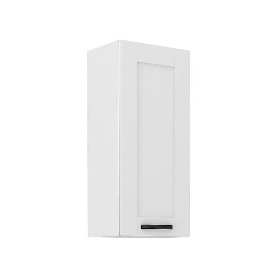 Virtuvinė spintelė LUNA balta matinė/balta 40g-90 1f paveikslėlis
