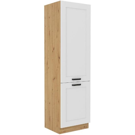 LUNA virtuvės spintelė balta matinė/artisan 60dk-210 2f paveikslėlis