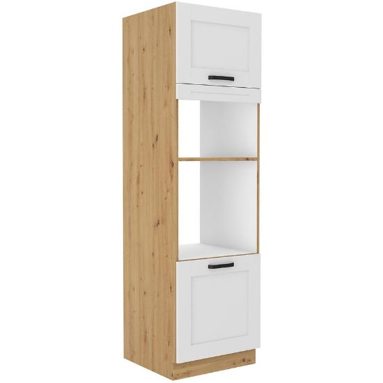 Virtuvės spintelė LUNA balta matinė/artisan 60dmp-210 2f paveikslėlis
